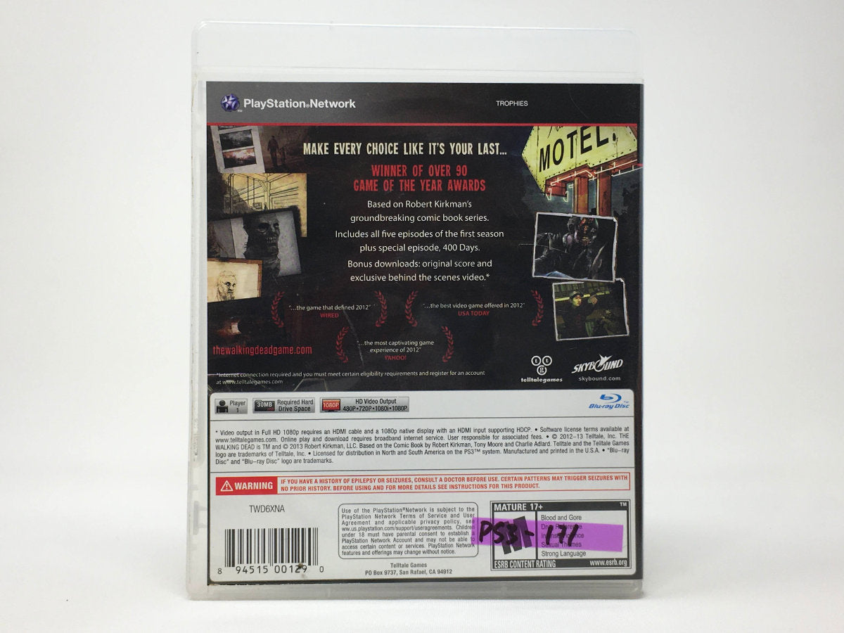 The Walking Dead (A Telltale Games Series) – Game of the Year • Playstation 3