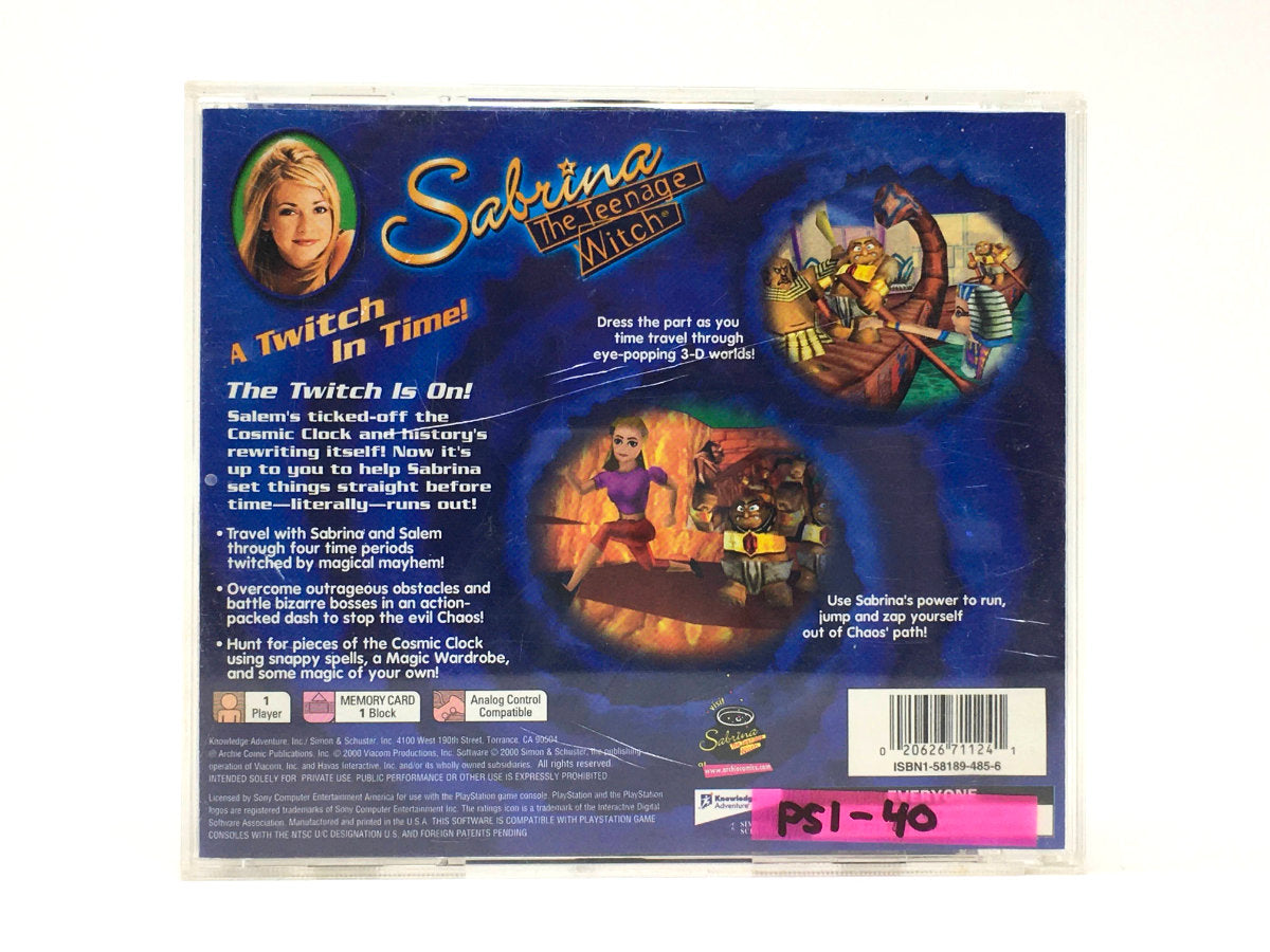 Sabrina the Teenage Witch: A Twitch in Time • Playstation 1