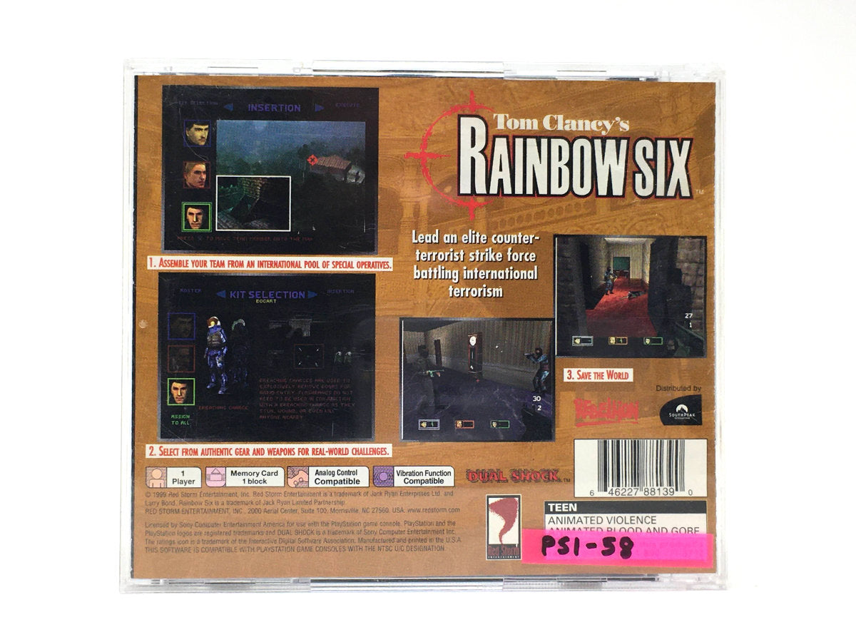 Tom Clancy's Rainbow Six • Playstation 1
