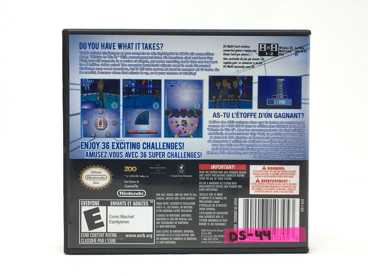 Minute to Win It • Nintendo DS