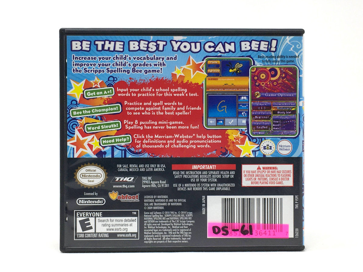 Scripps Spelling Bee • Nintendo DS