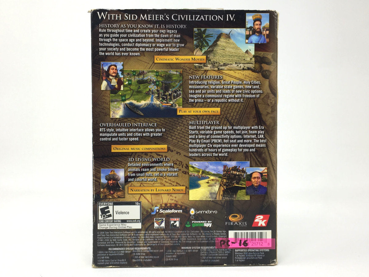 Sid Meier's Civilization IV • PC (Windows)
