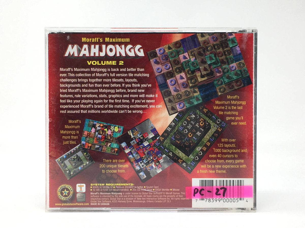 Moraff's Maximum Mahjongg 2 • PC (Windows)