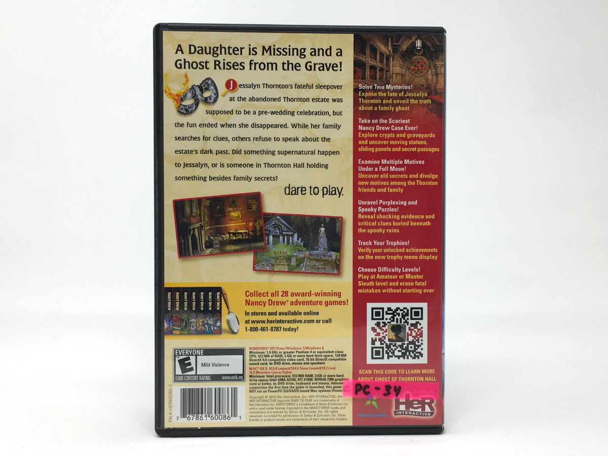 Nancy Drew: Ghost of Thornton Hall • PC (Windows & Mac)