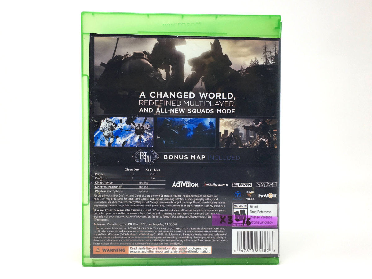 Call of Duty: Ghosts • Xbox One (See Notes)