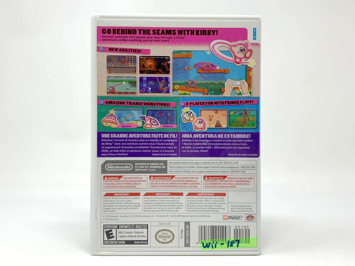Kirby's Epic Yarn • Nintendo Wii