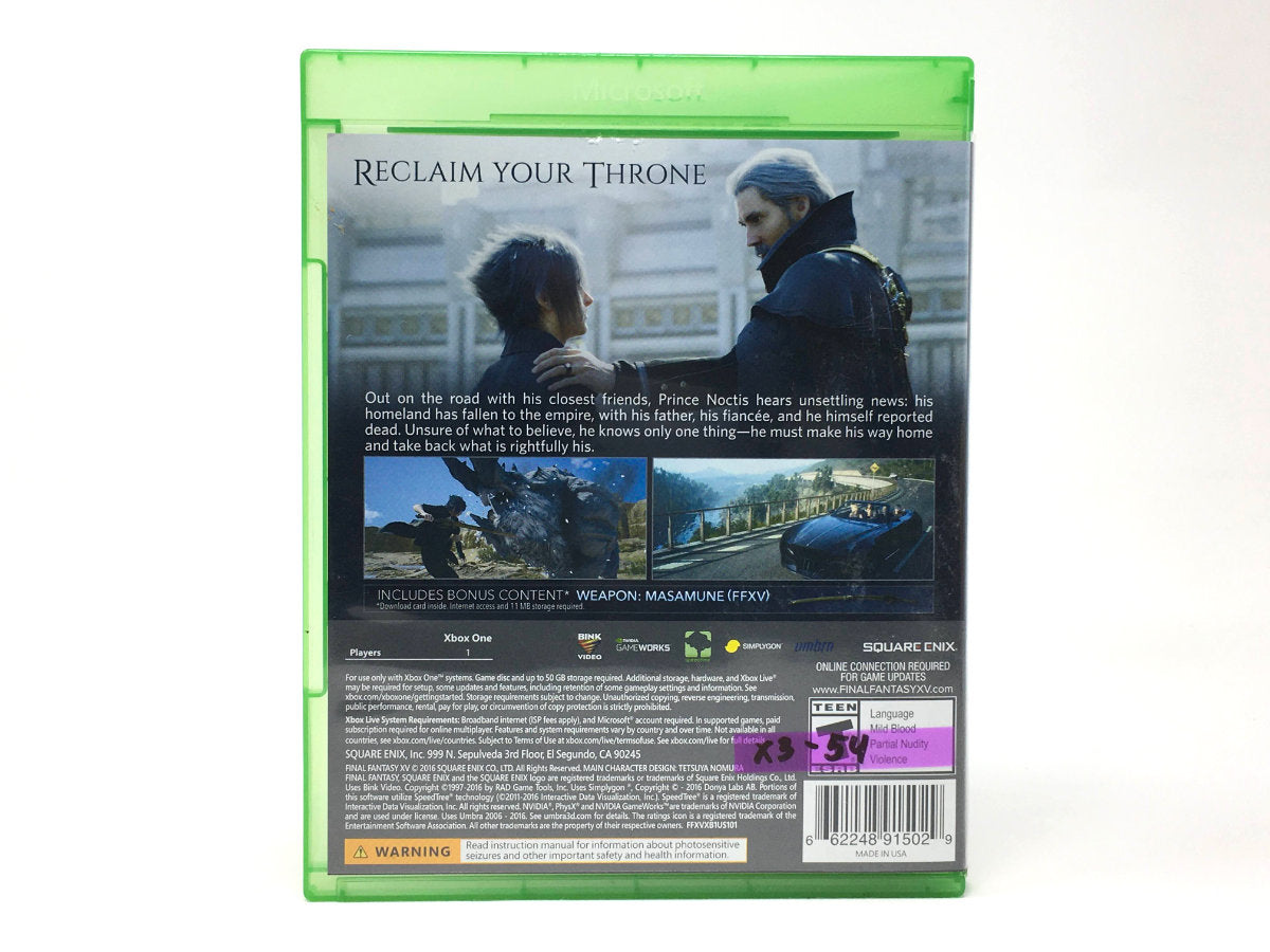 Final Fantasy XV – Day One Edition • Xbox One