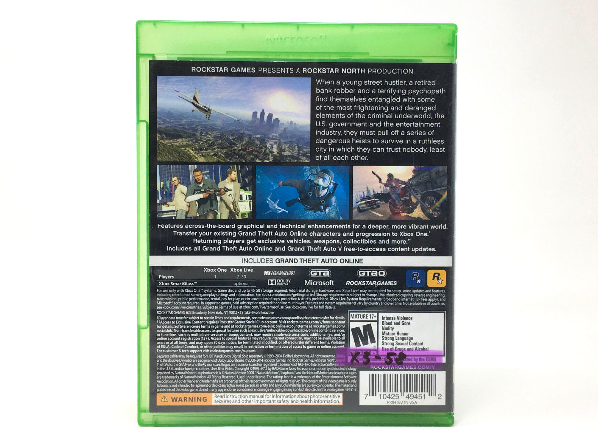 Grand Theft Auto V • Xbox One