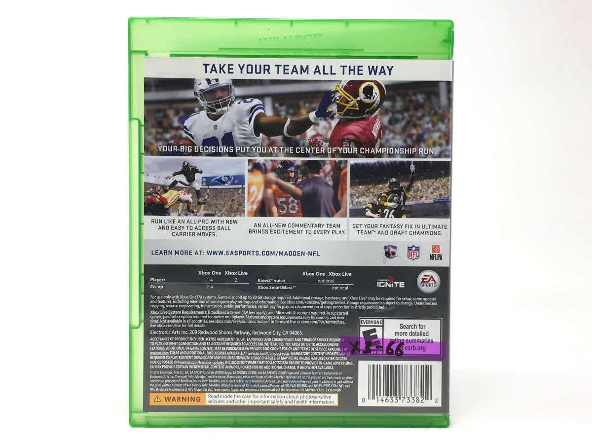 Madden NFL 17 • Xbox One