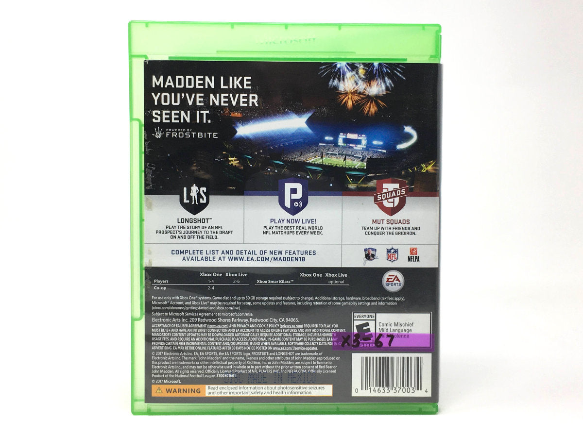 Madden NFL 18 • Xbox One