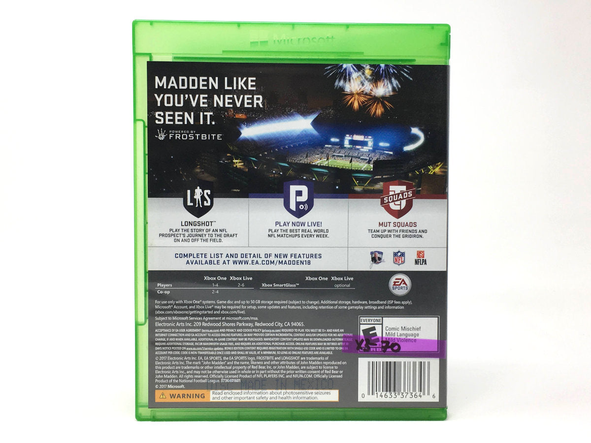 Madden NFL 18 • Xbox One