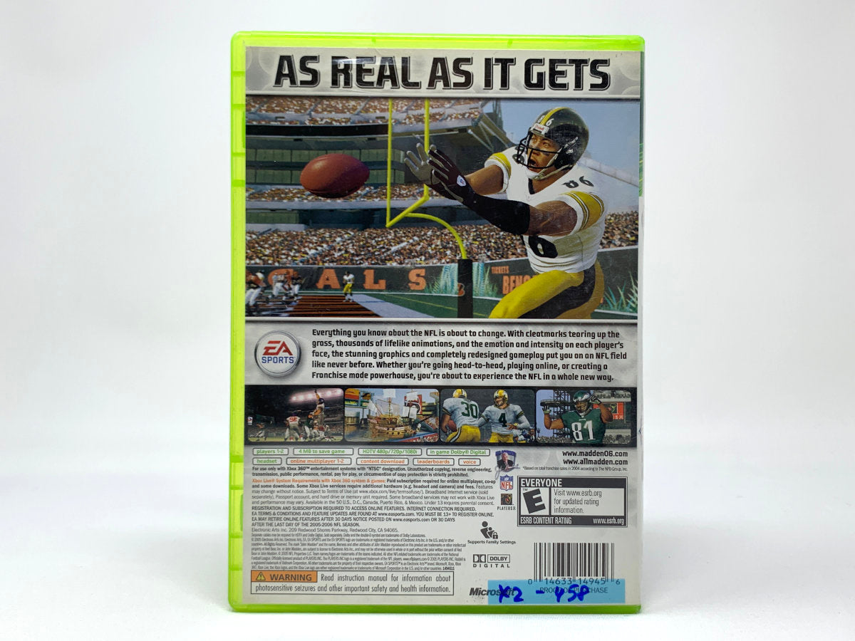 Madden NFL 06 • Xbox 360