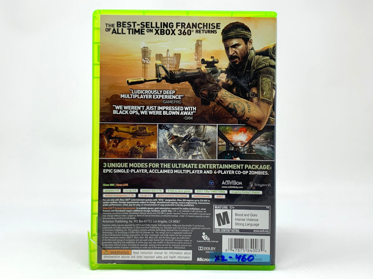 Call of Duty: Black Ops • Xbox 360