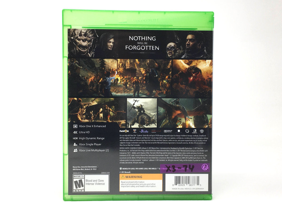Middle-earth: Shadow of War (The Lord of the Rings) • Xbox One