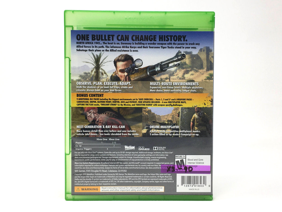Sniper Elite III – Ultimate Edition • Xbox One