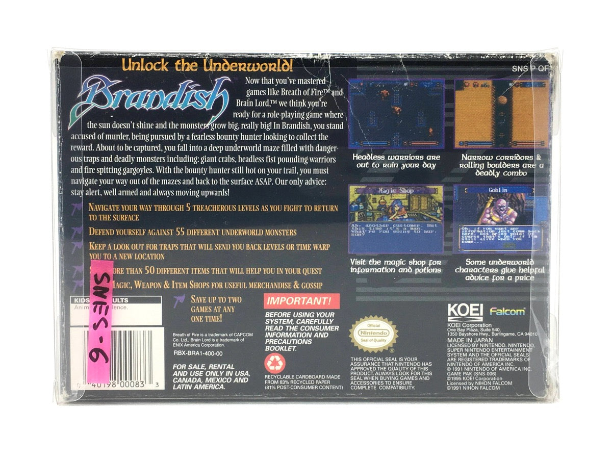 Brandish *CIB* • Super Nintendo (SNES)