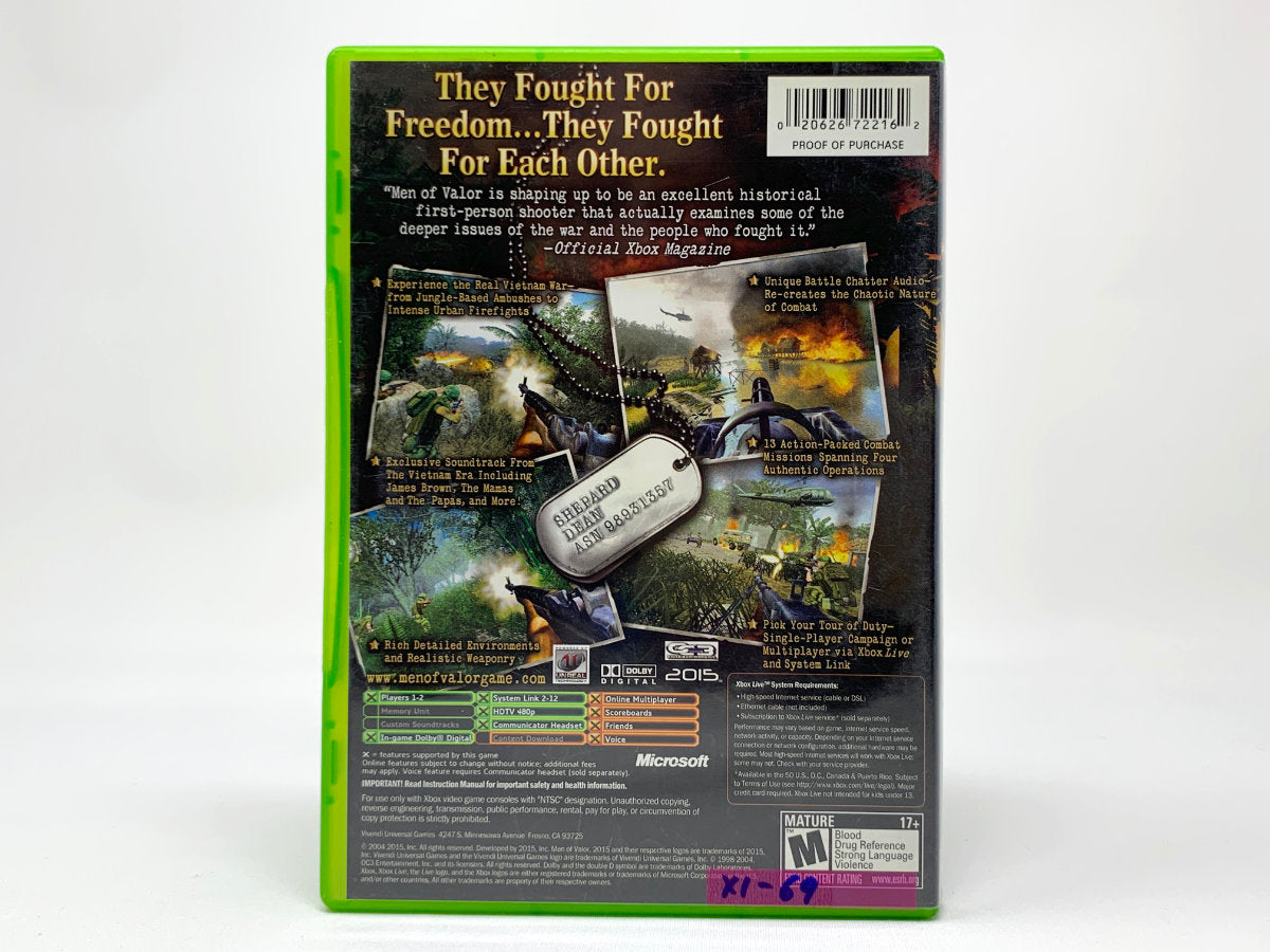 Men of Valor • Xbox Original