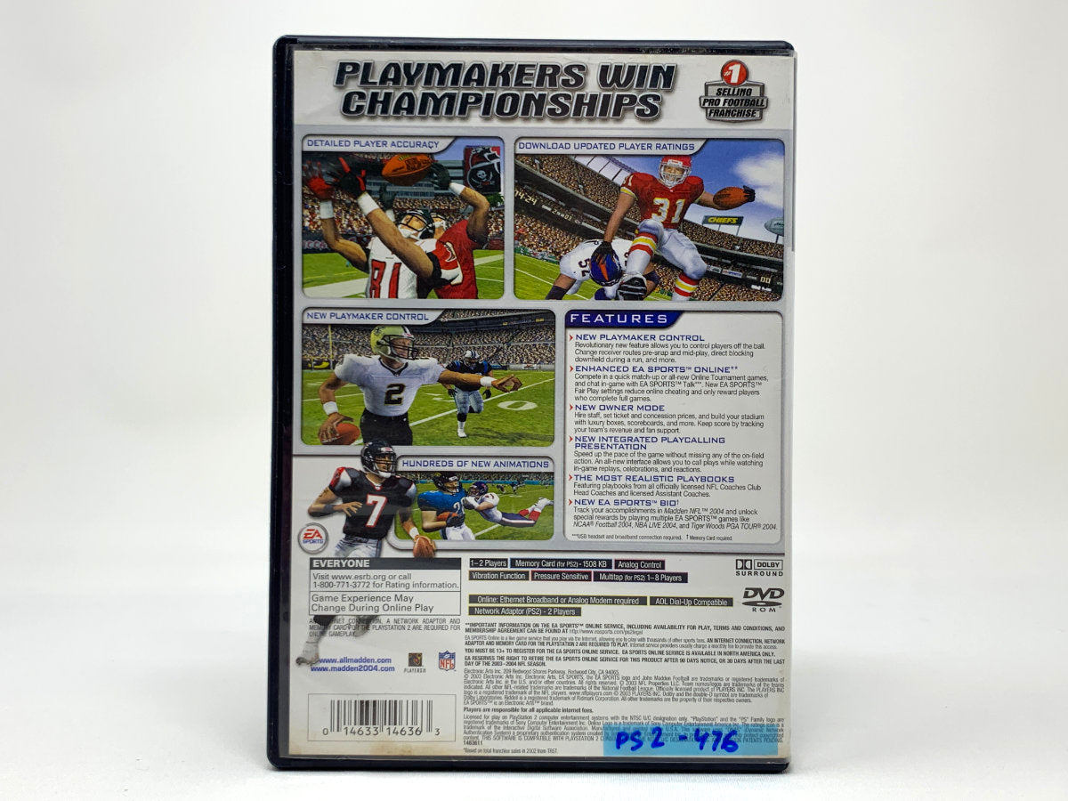 Madden NFL 2004 • Playstation 2