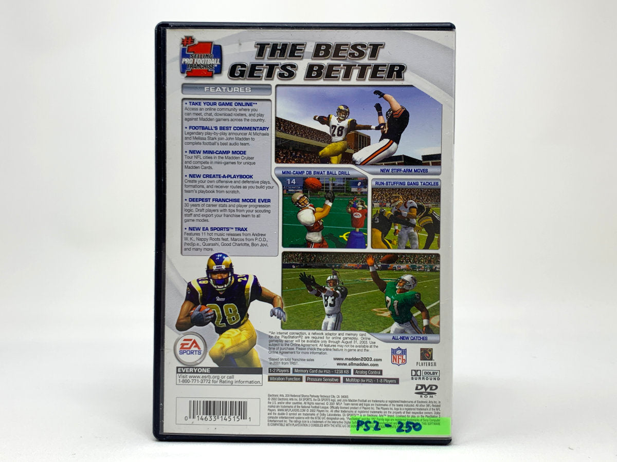 Madden NFL 2003 • Playstation 2