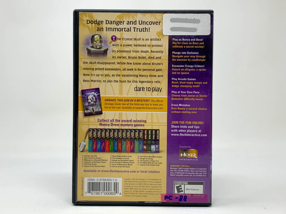 Nancy Drew: The Legend of the Crystal Skull – (Big Box) • PC (Windows & Mac)