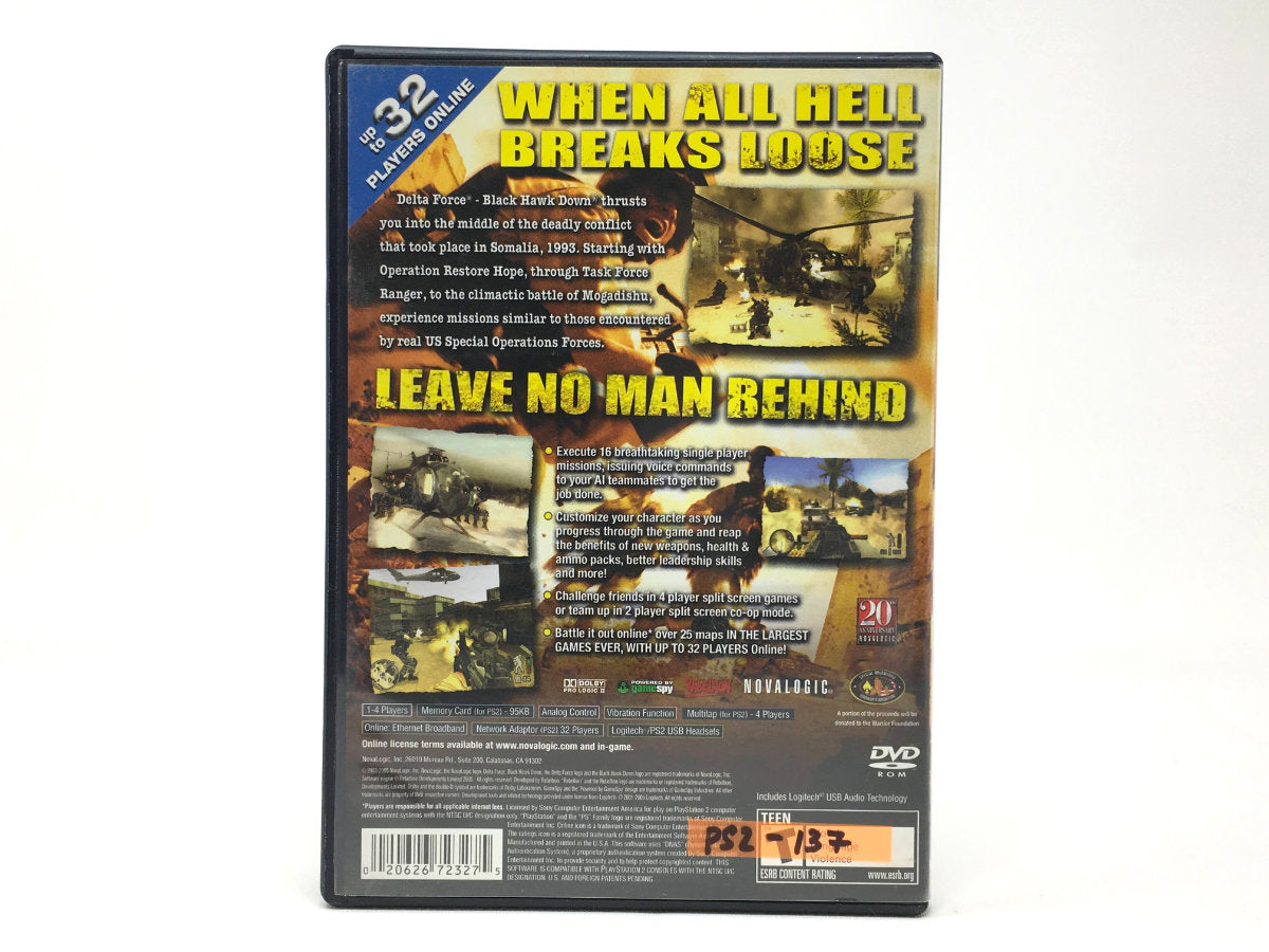 Delta Force: Black Hawk Down • Playstation 2