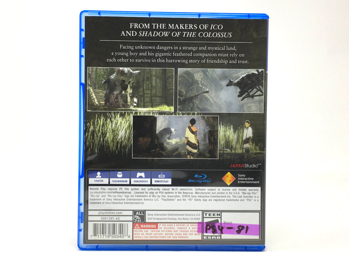 The Last Guardian • Playstation 4