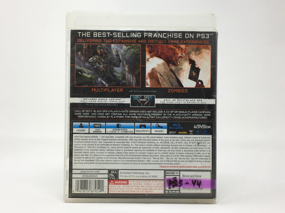 Call of Duty: Black Ops III • Playstation 3