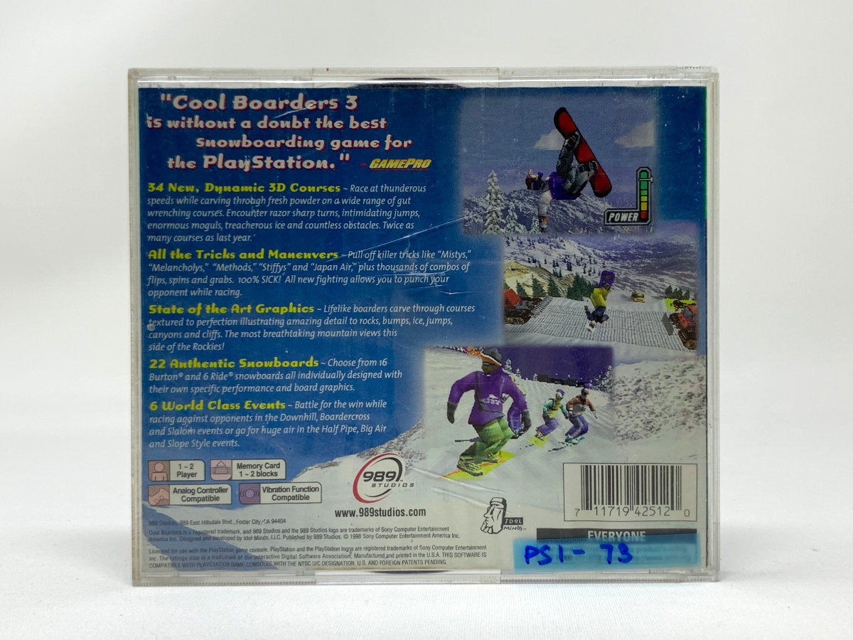 Cool Boarders 3 – Greatest Hits • Playstation 1