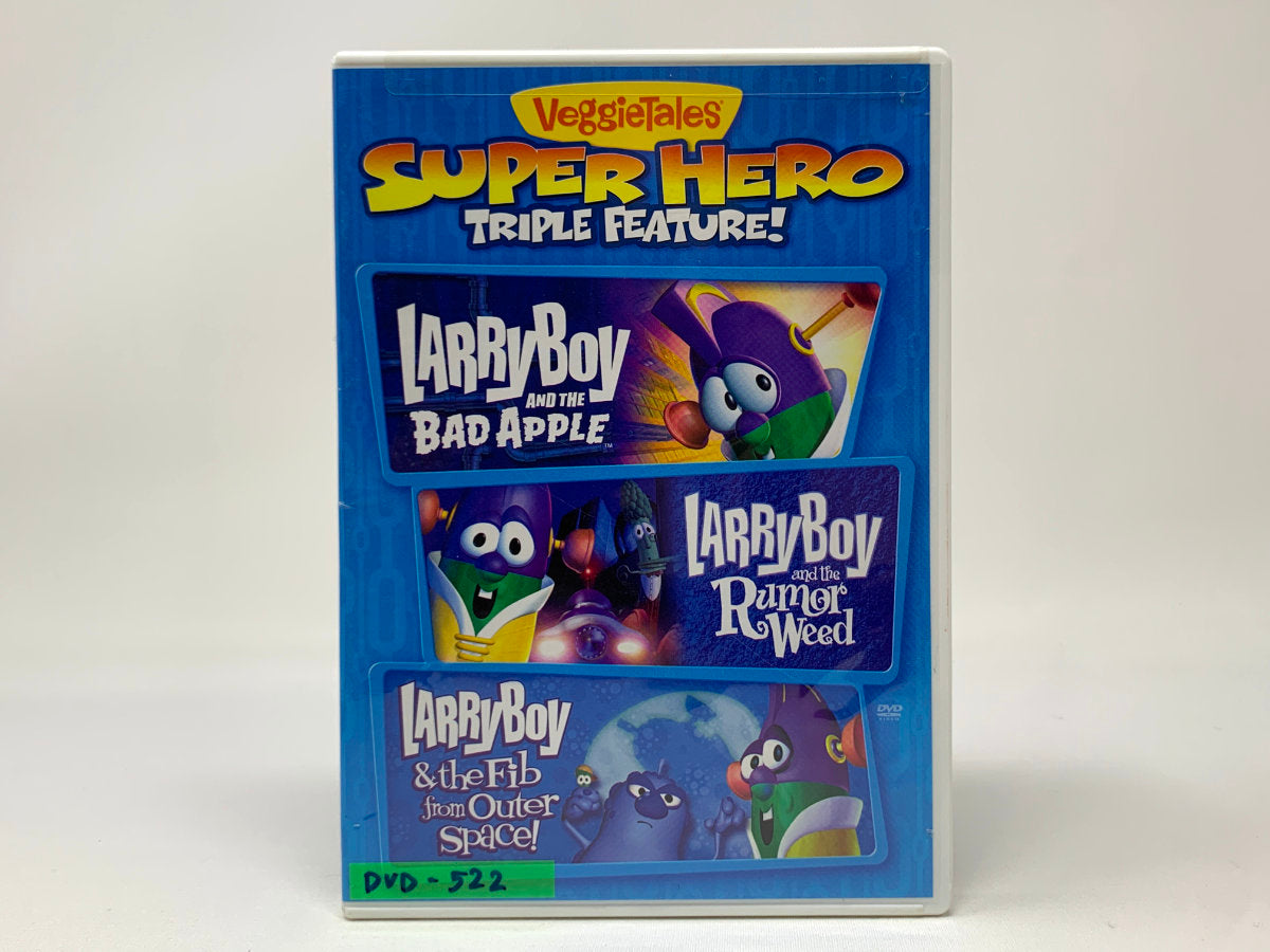 *BRAND NEW* VeggieTales: Larry-Boy and the Bad Apple / Larry-Boy and the Rumor Weed / Larry-Boy & the Fib from Outer Space! • DVD