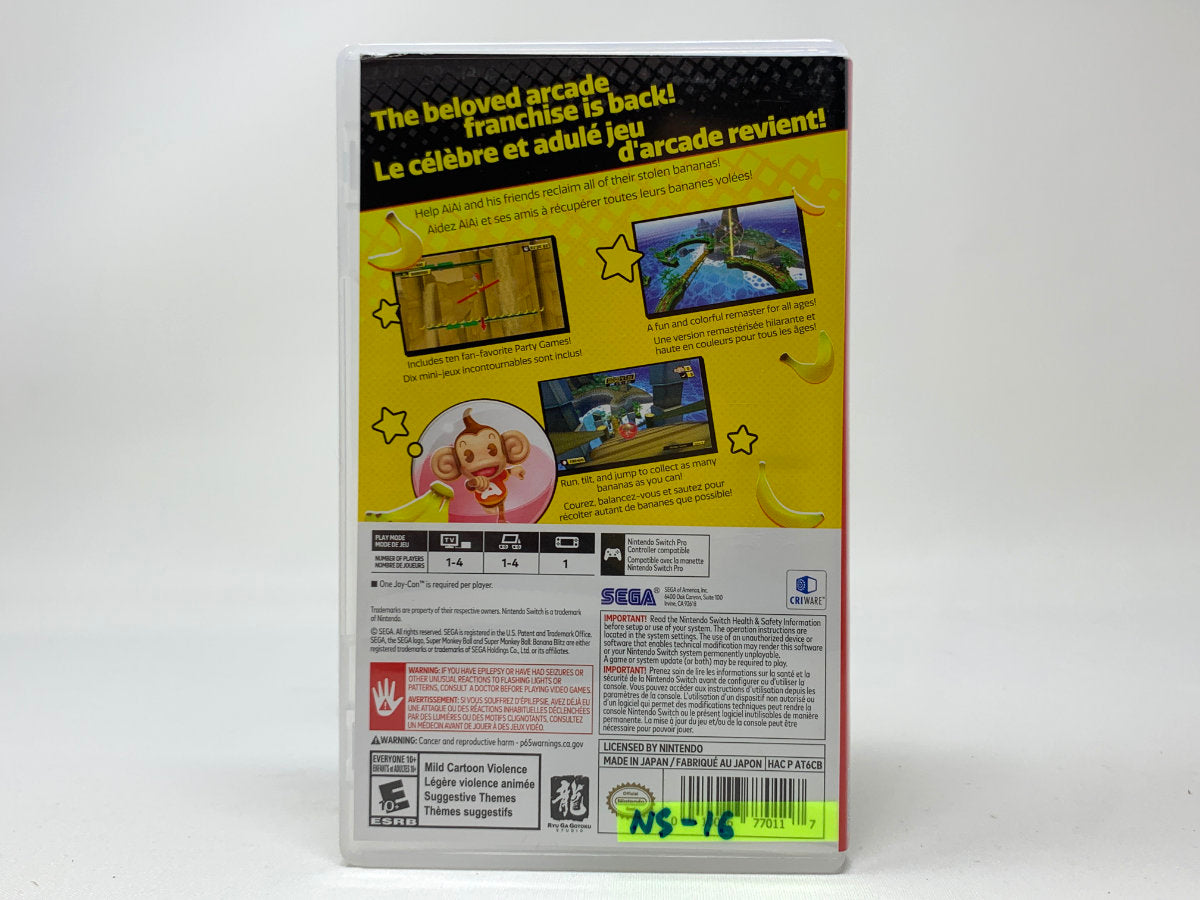 Super Monkey Ball: Banana Blitz HD • Nintendo Switch