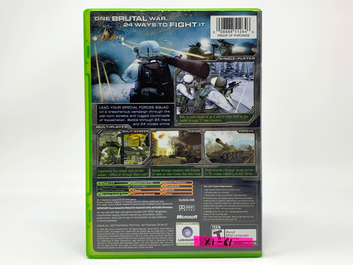 Tom Clancy's Ghost Recon 2: Summit Strike • Xbox Original