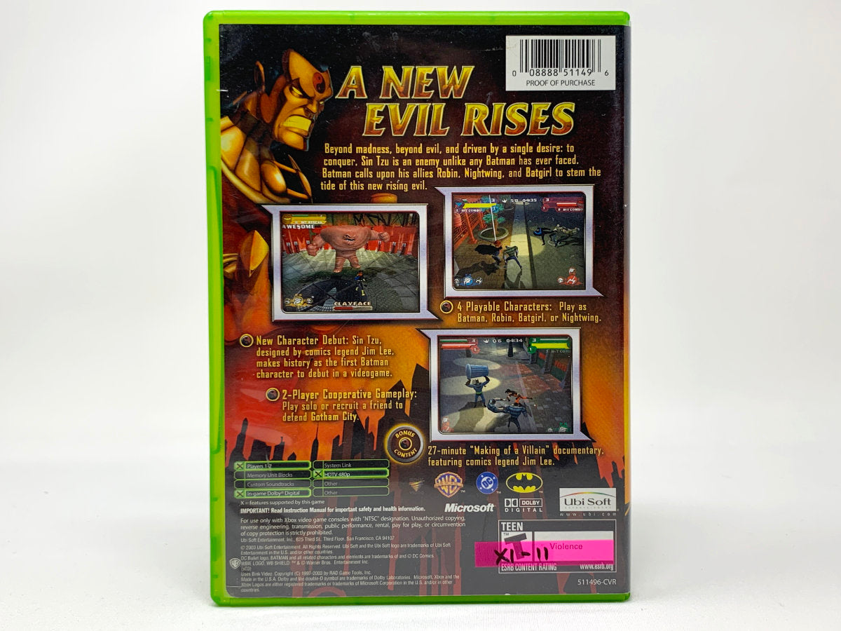 Batman: Rise of Sin Tzu • Xbox Original