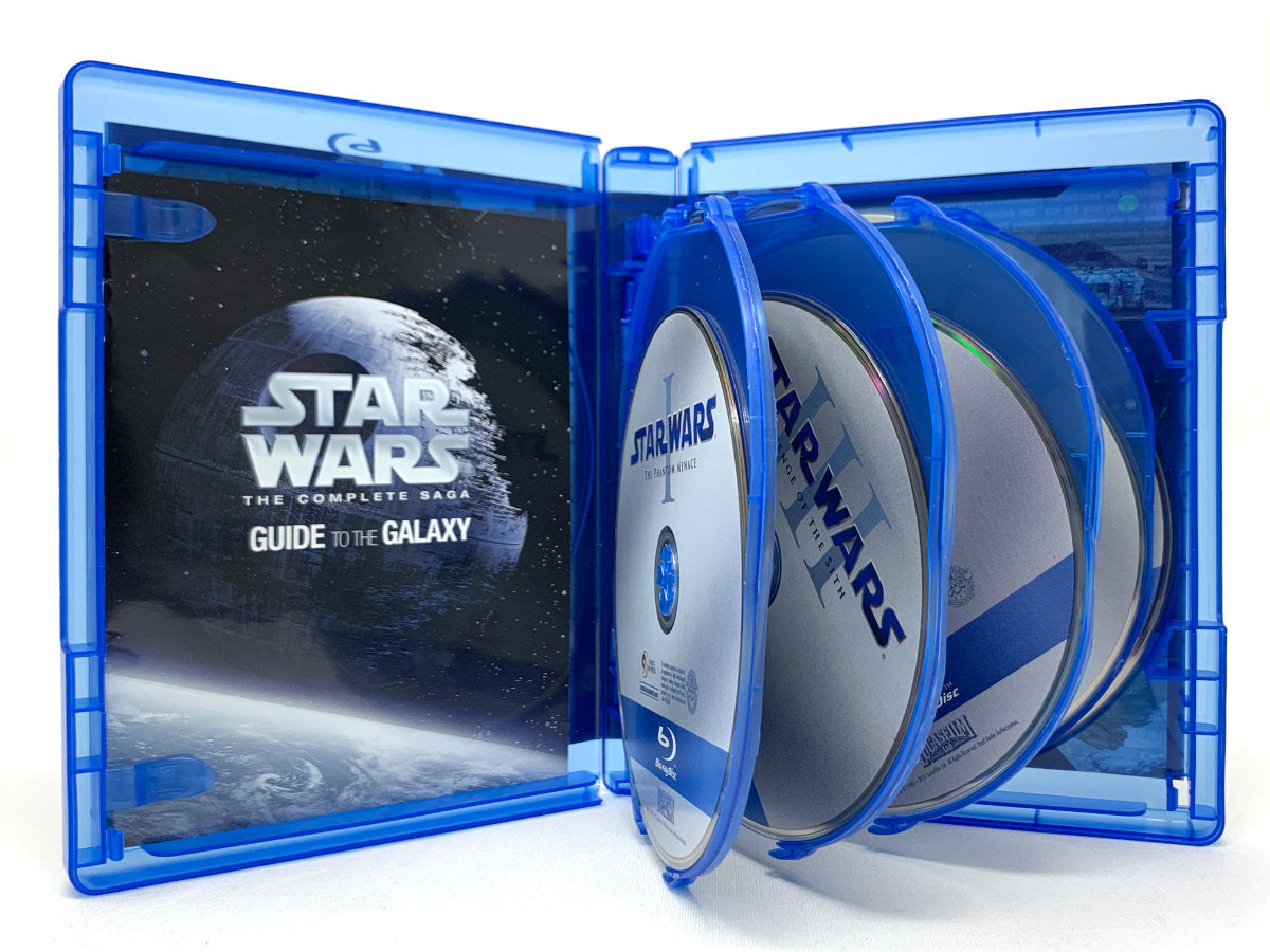 Star Wars: The Complete Saga: Episodes I-VI: Phantom Menace / Attack of Clones / Revenge of Sith / Empire Strikes Back / Return of Jedi • Blu-ray