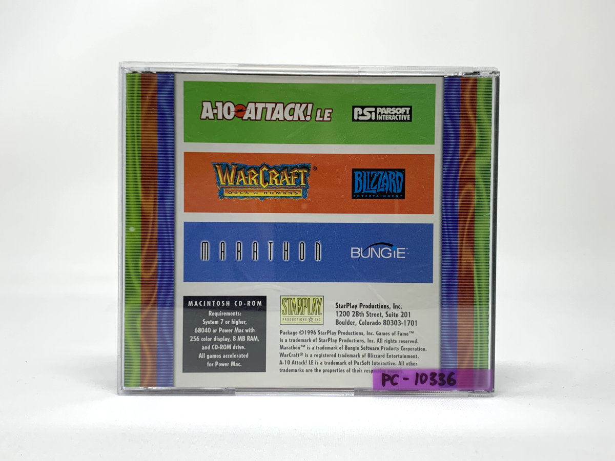 Games of Fame Volume 3: A-10 Attack! LE / Warcraft: Orcs & Humans / Marathon *3 Games in 1* • PC (Mac)