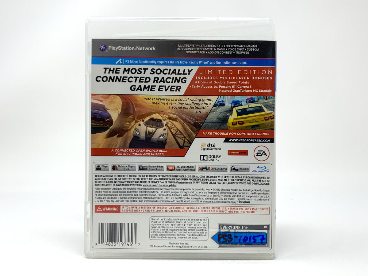 Need for Speed: Most Wanted – Limited Edition • Playstation 3