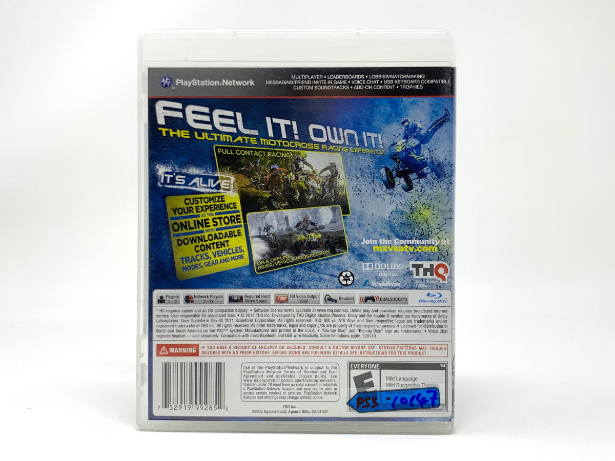 MX vs ATV Alive • Playstation 3