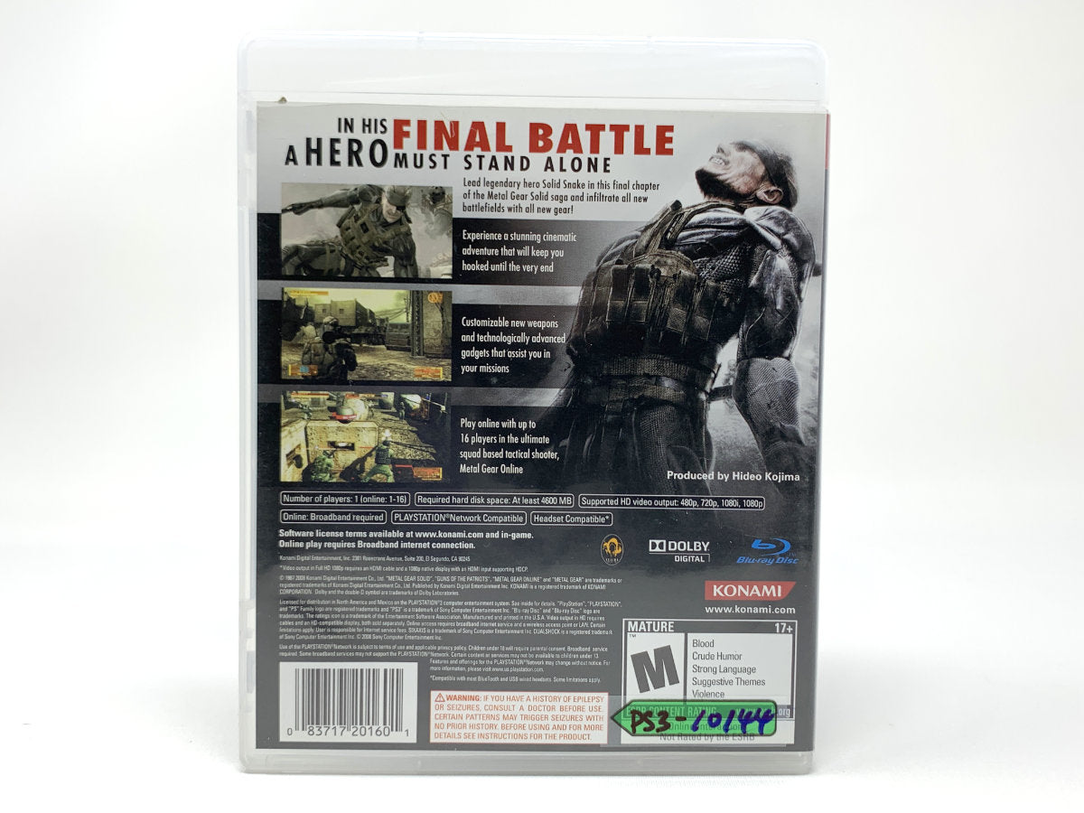 Metal Gear Solid 4: Guns of the Patriots • Playstation 3