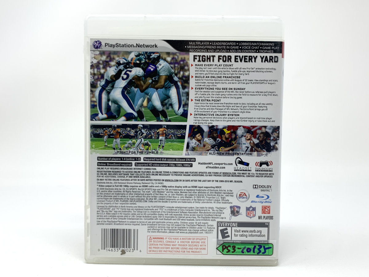 Madden NFL 10 • Playstation 3