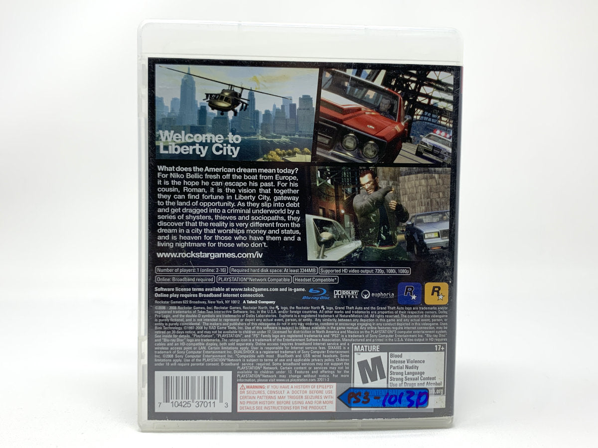 Grand Theft Auto IV • Playstation 3