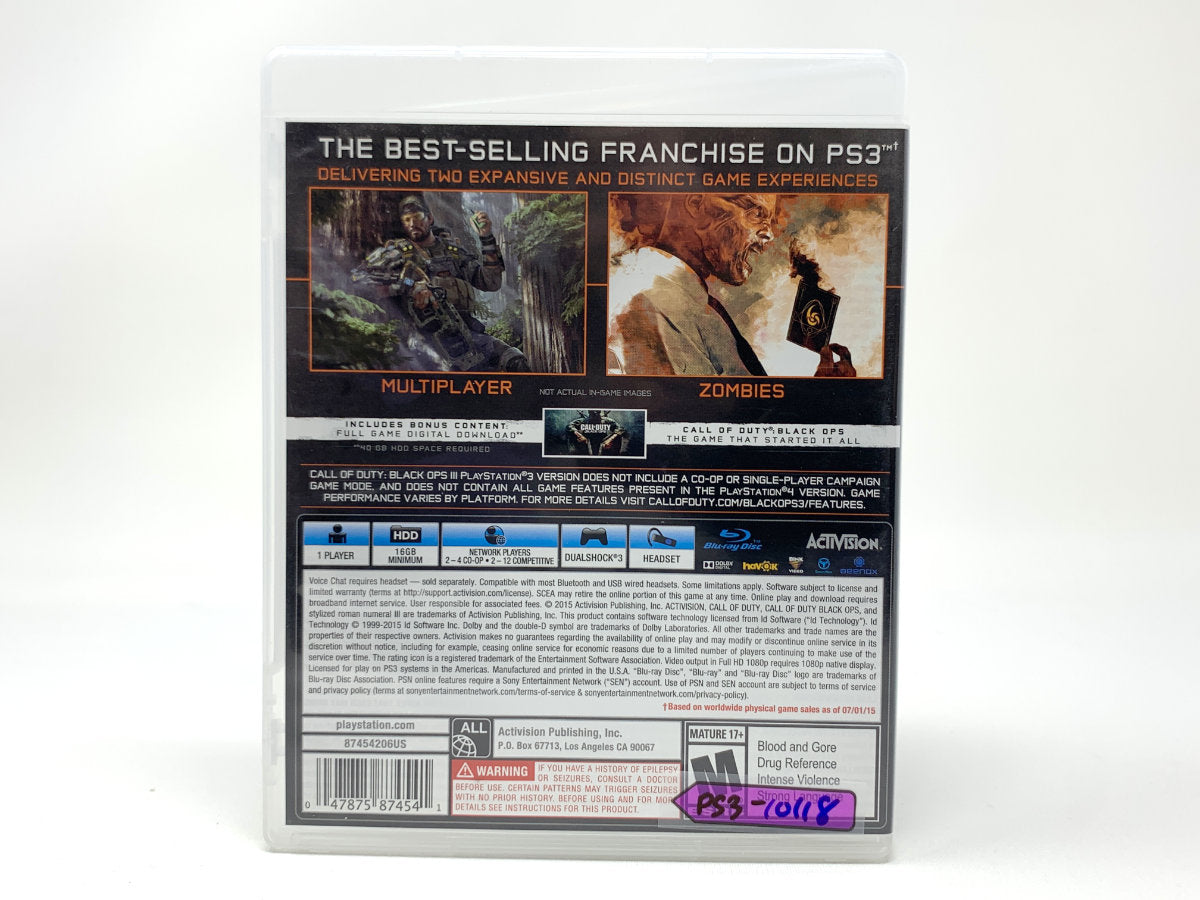 Call of Duty: Black Ops III • Playstation 3