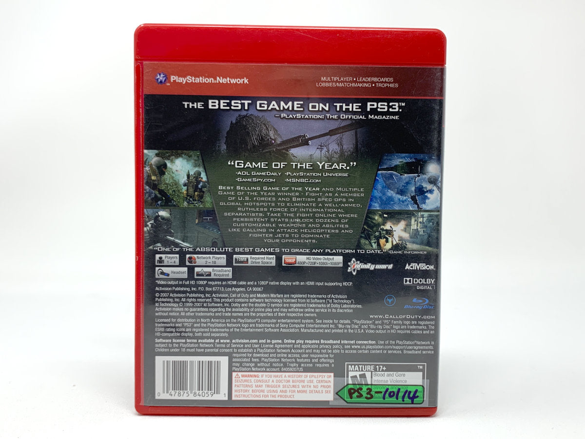 Call of Duty 4: Modern Warfare – Greatest Hits • Playstation 3