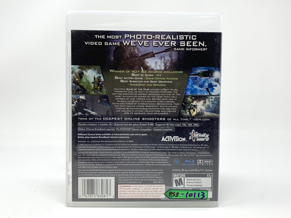 Call of Duty 4: Modern Warfare • Playstation 3