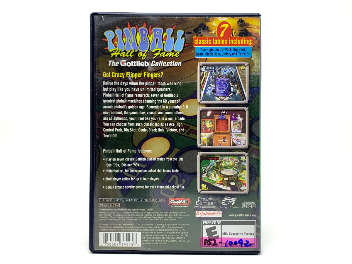 Pinball Hall of Fame: The Gottlieb Collection • Playstation 2