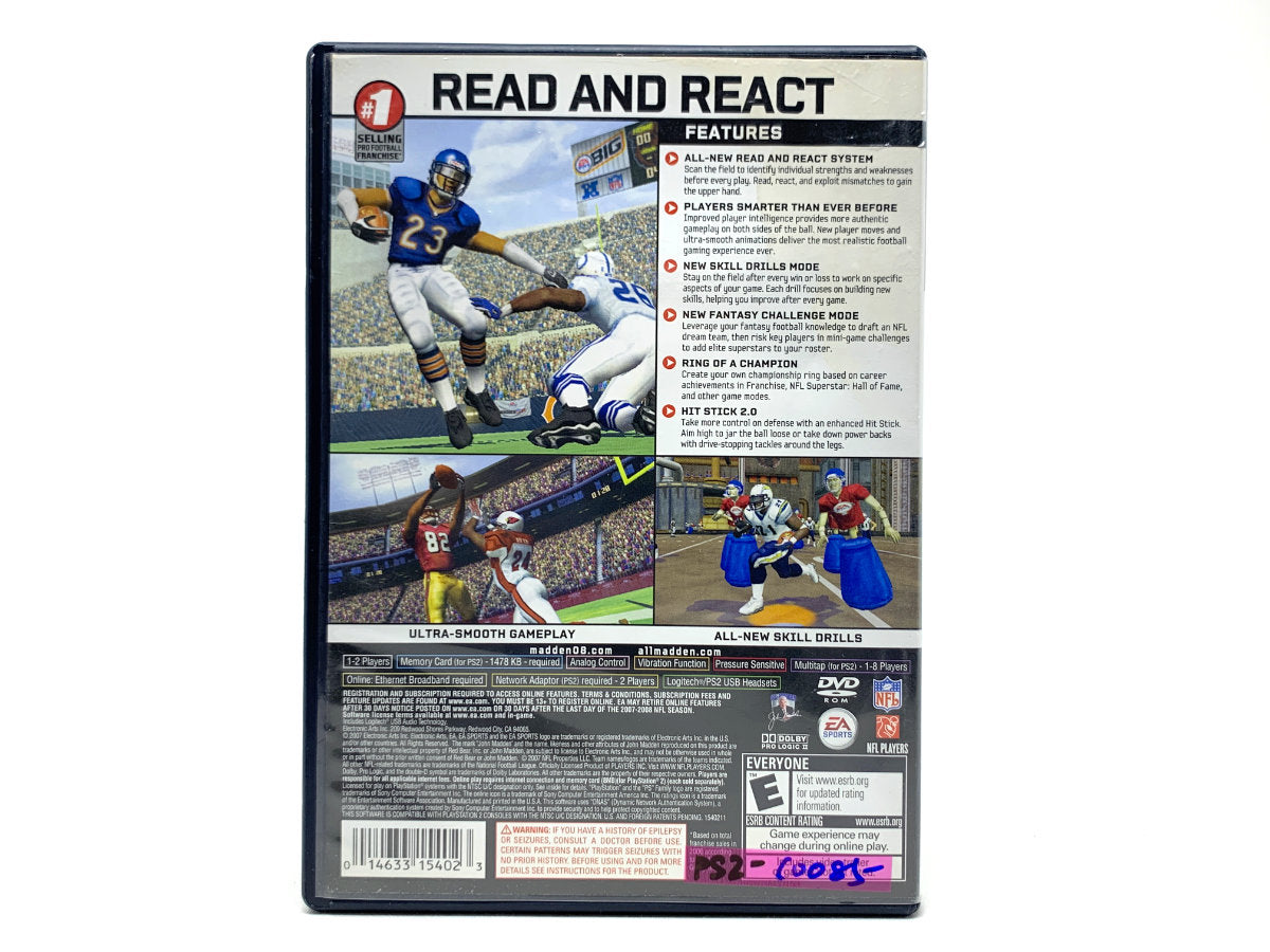 Madden NFL 08 • Playstation 2