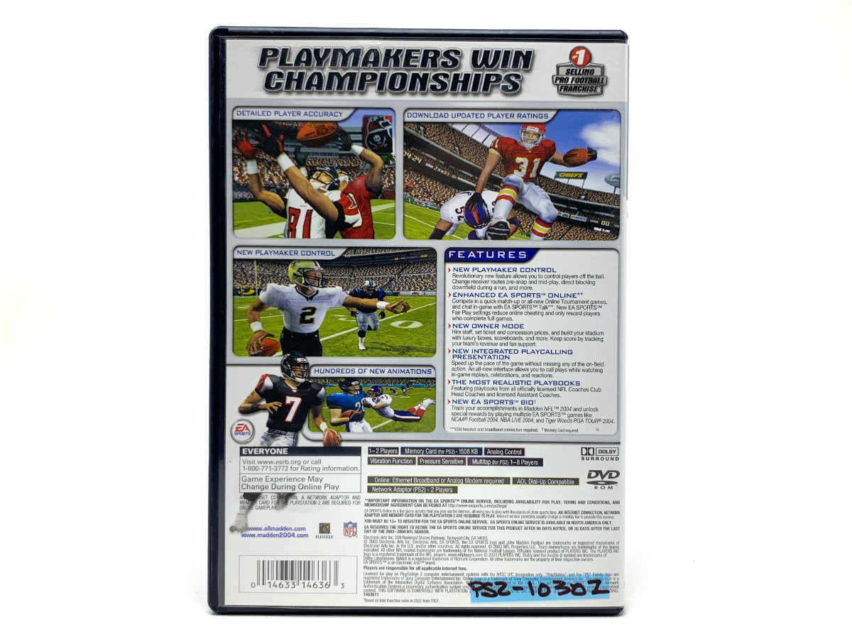 Madden NFL 2004 • Playstation 2