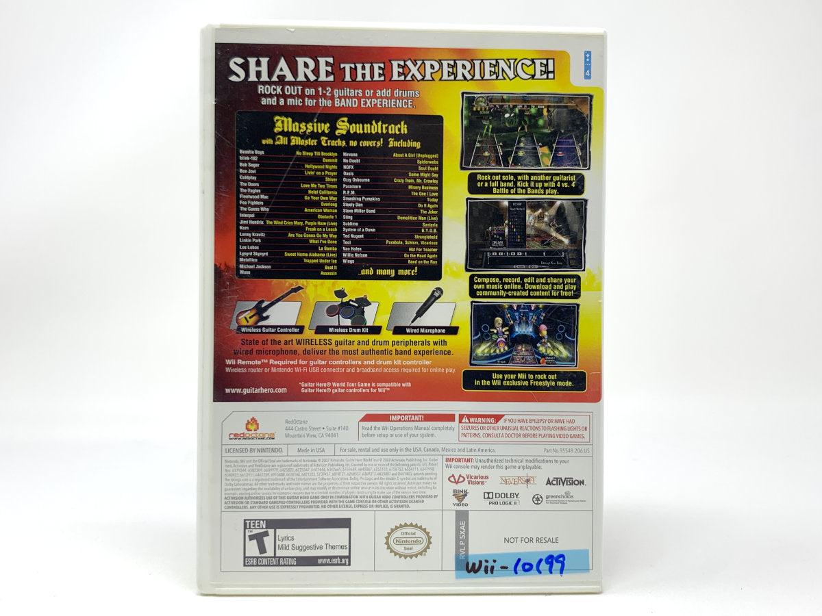 Guitar Hero World Tour • Nintendo Wii