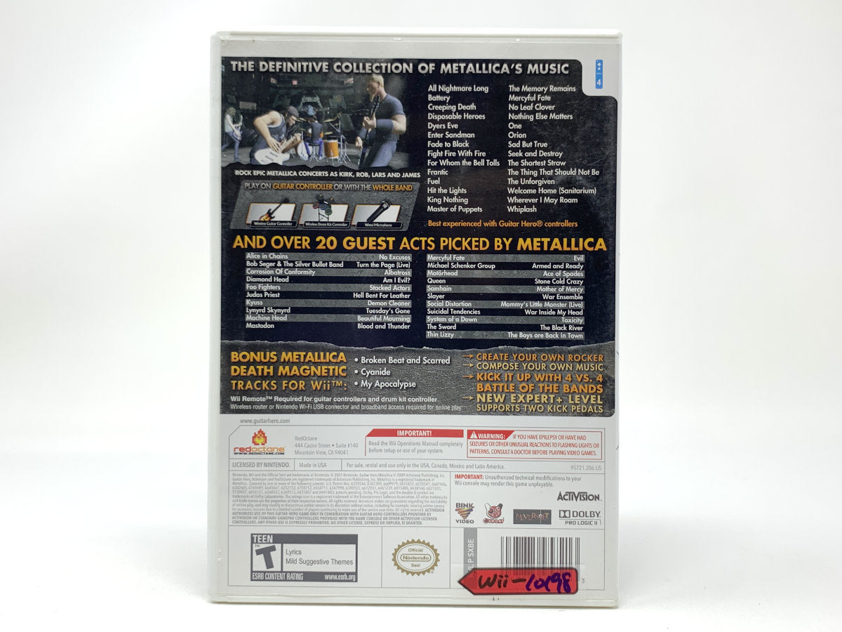 Guitar Hero: Metallica • Nintendo Wii