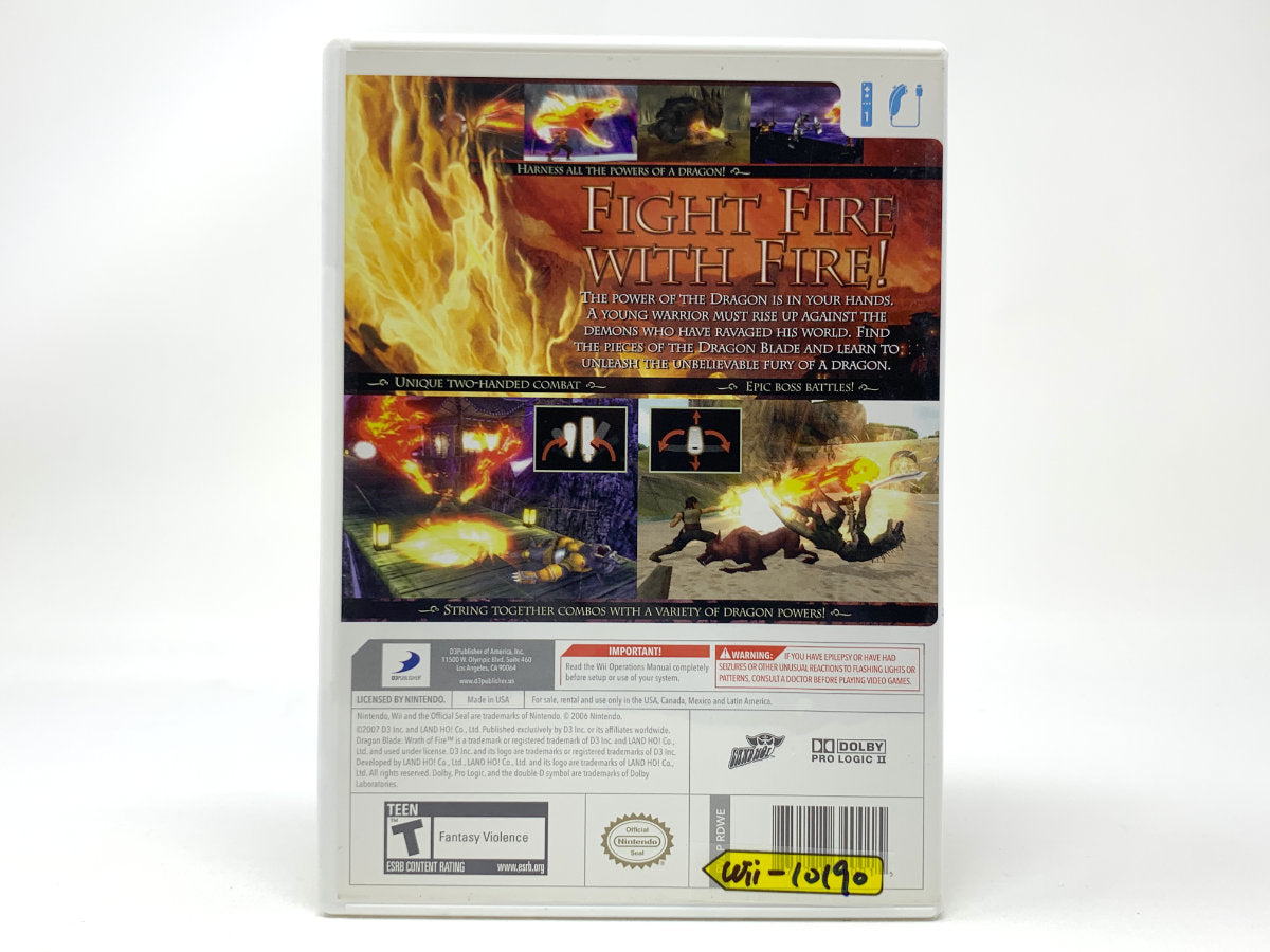 Dragon Blade: Wrath of Fire • Nintendo Wii