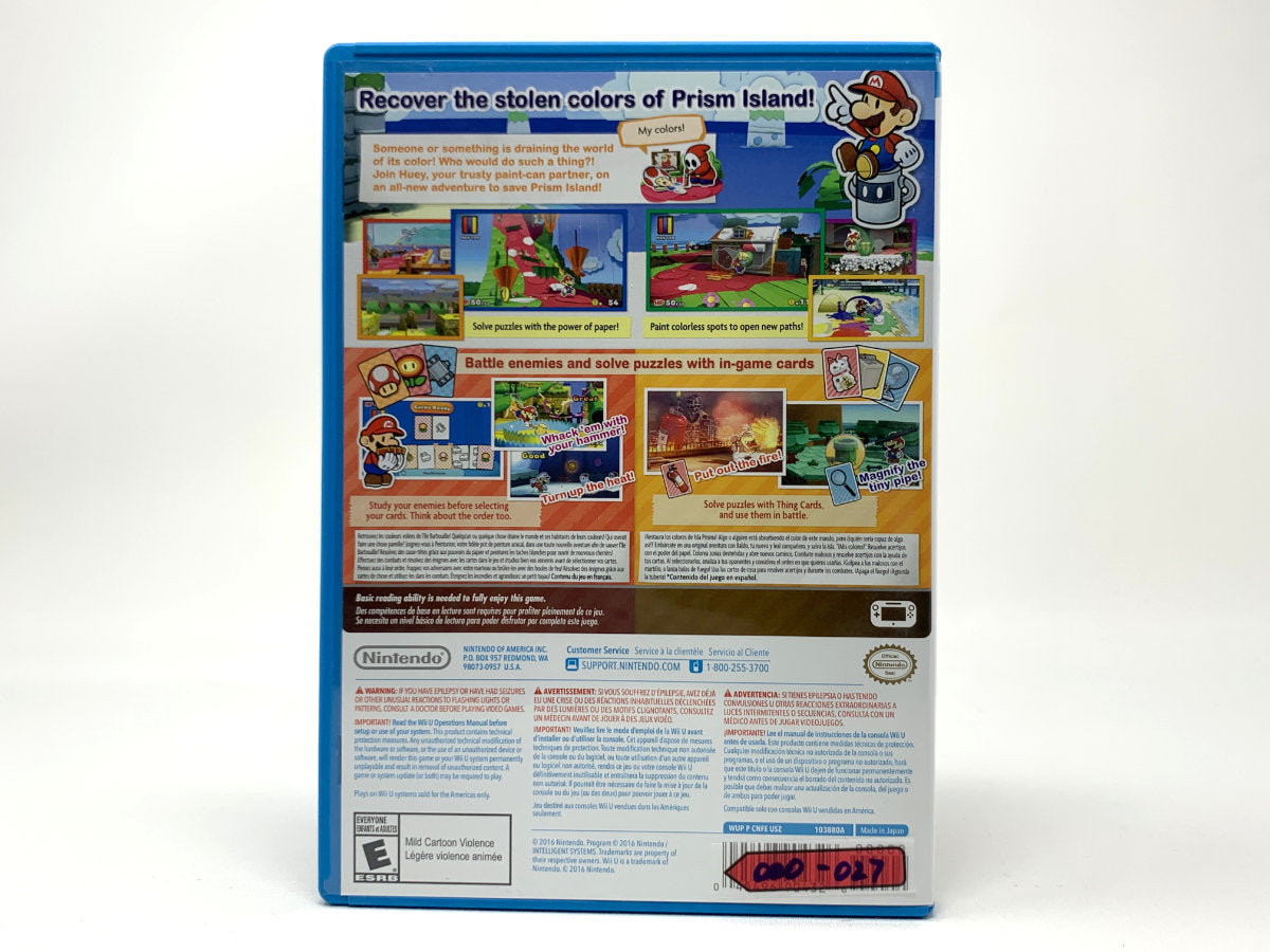Paper Mario: Color Splash • Nintendo Wii U