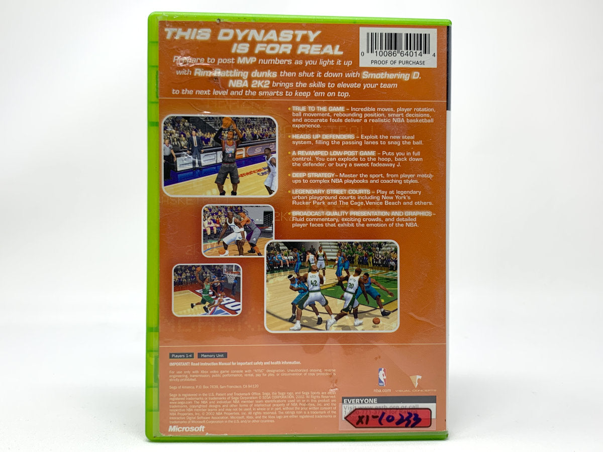 NBA 2K2 • Xbox Original
